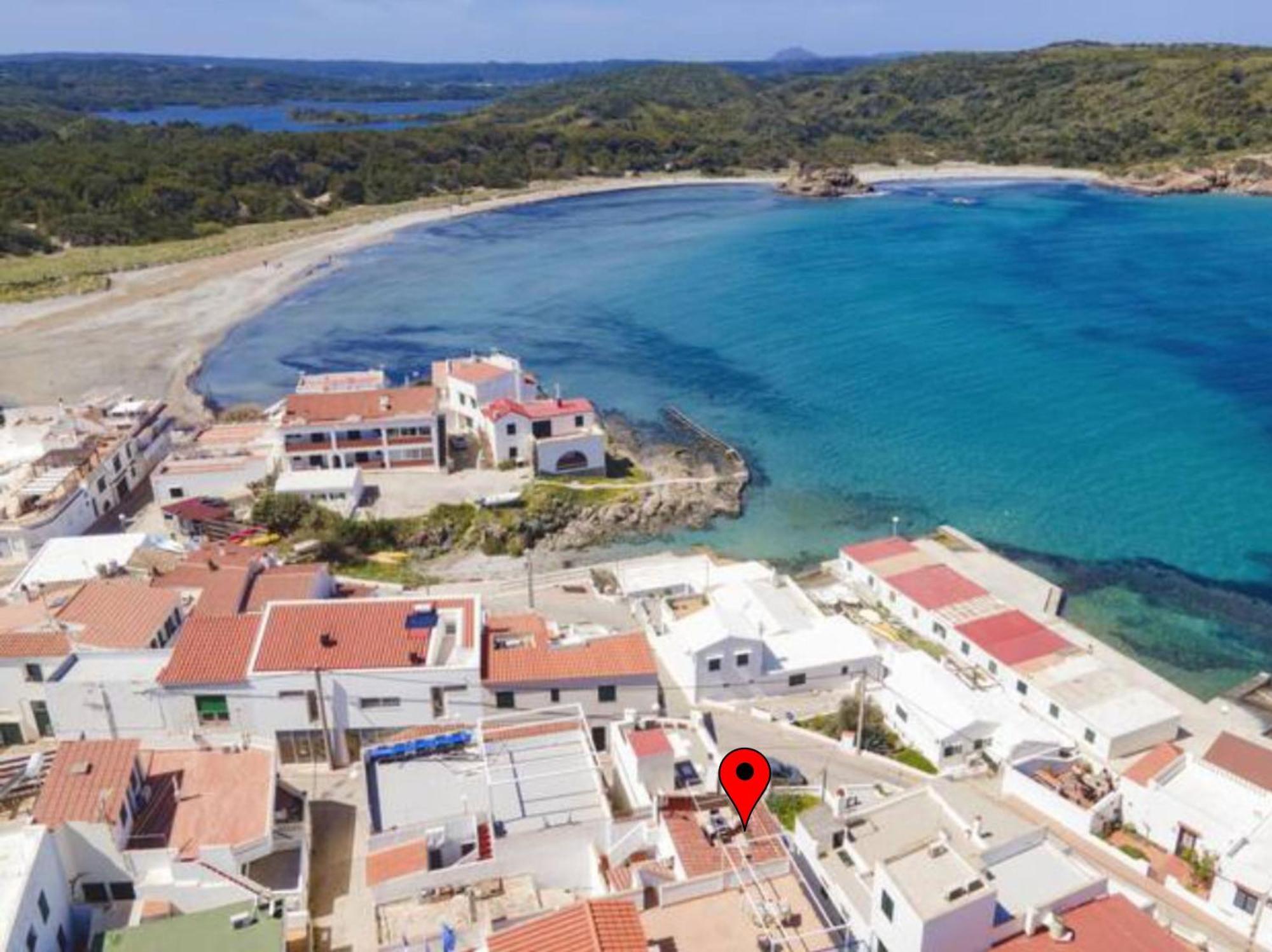 Fantástico apartamento en primera línea de mar en Menorca Es Grau Exterior foto